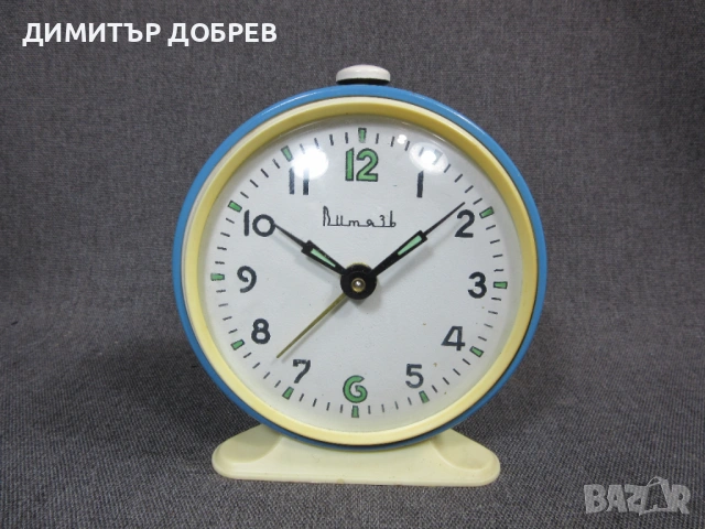 СТАР РЕТРО СОЦ СССР МЕХАНИЧЕН ЧАСОВНИК БУДИЛНИК ВИТЯЗЬ