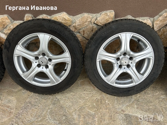 Комплект зимни гуми Uniroyal с джанти, снимка 3 - Гуми и джанти - 55256272