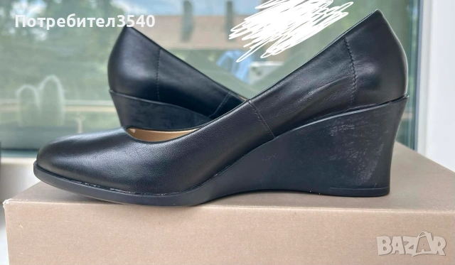 Дамски пантофки на платформа BATA, снимка 2 - Дамски обувки на ток - 54974360