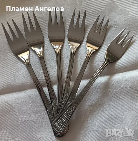 Малки десертни вилички "Петко Денев" Габрово , снимка 5 - Прибори за хранене, готвене и сервиране - 55328799