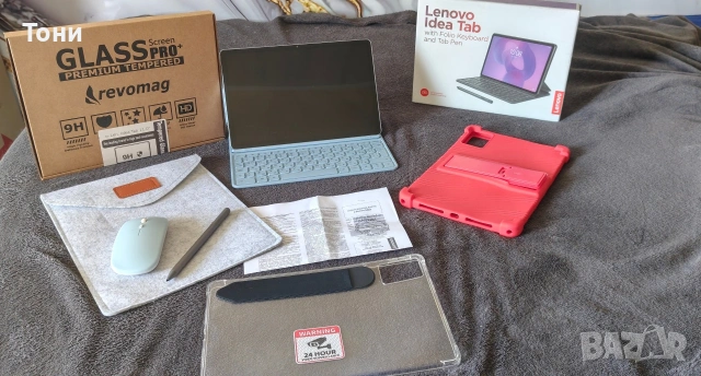 Lenovo Idea Tab 256GB/8GB + Клавиатура + Стилус + Мишка + 4 Калъфа