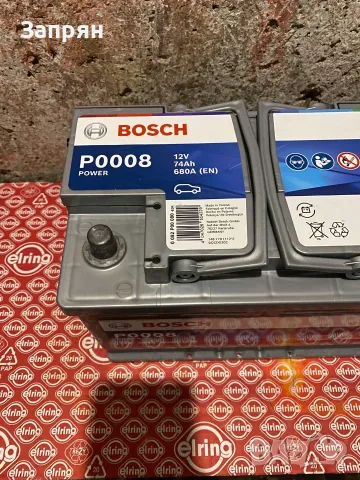 Нов акумулатор Бош/Bosch P0008 74 амп/ч 680 с гаранция, снимка 4 - Аксесоари и консумативи - 55697193