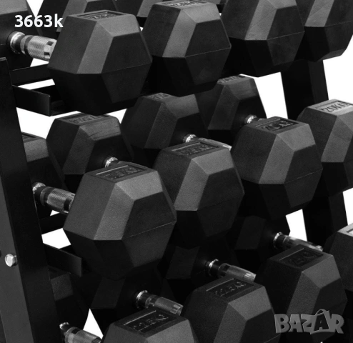 НАЙ-ДОБРА ЦЕНА! Професионални шестоъгълни хекс Дъмбели, Hex Dumbbells , снимка 3 - Фитнес уреди - 54625550