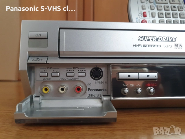 Panasonic DMR-E75EV DVD-VHS recorder, снимка 4 - Плейъри, домашно кино, прожектори - 55156554