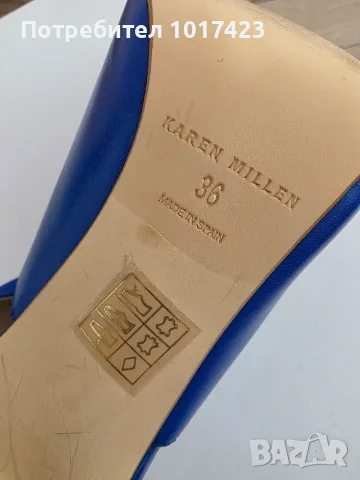 Кожени обувки без пета Karen Millen, снимка 10 - Дамски обувки на ток - 55353189
