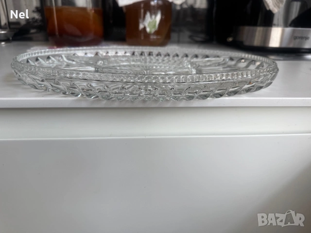 Винтидж стъклени купи и плата Borgonovo -7€ и17€, снимка 8 - Сервизи - 55235470