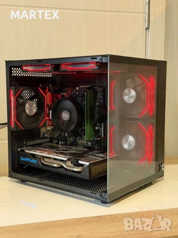 Геймърски компютър Ryzen 5 2400G, RX570, 8GB RAM, снимка 4 - Геймърски - 54681222