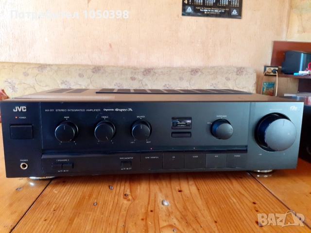 Прекрасен усиловател JVC AX-311 BK Dynamic SUPER A- Японска мощна машина., снимка 6 - Ресийвъри, усилватели, смесителни пултове - 53975140