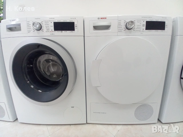 Комплект пералня и сушилня Bosch Serie 8 A+++