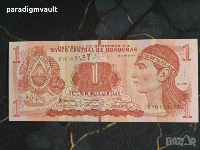 Банкнота - Хондурас - 1 лемпира UNC | 2012г.