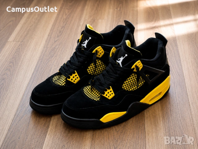 Jordan Retro 4 /Red And Yellow Thunder/45 номер/ПАКЕТНА ЦЕНА, снимка 2 - Маратонки - 54880980