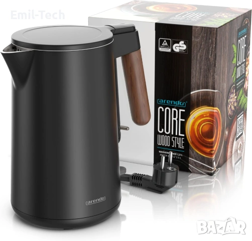 Електрическа кана Arendo 1.5L – неръждаема стомана, 2200W, снимка 7 - Кани - 54884501