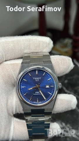 Мъжки часовник Tissot PRX Powermatic 80 Blue Dial Steel, снимка 2 - Мъжки - 55272766