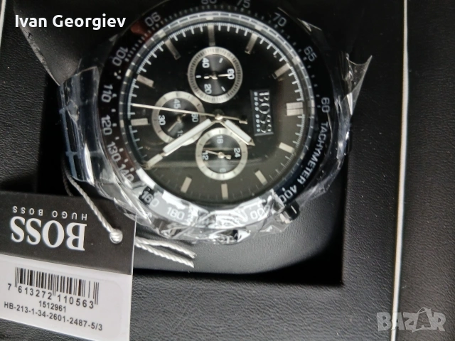 Нов часовник HUGO BOSS Icon Chronograph 1512961, снимка 5 - Мъжки - 54476919