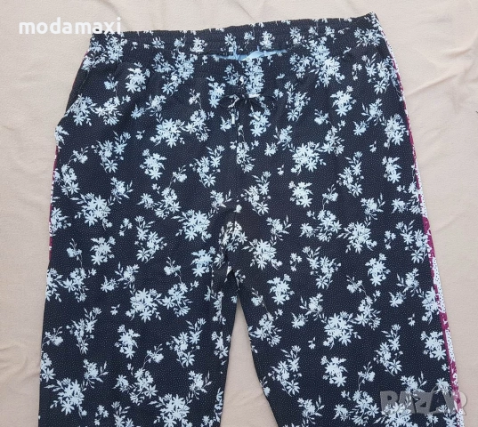 4XL- 6XL Нов  черно – бял панталон , снимка 2 - Панталони - 55054231