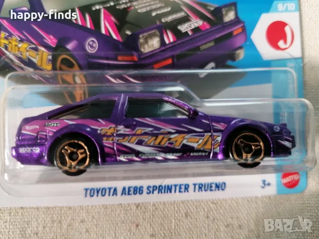Toyota AE86 Sprinter True no Hot Wheels, снимка 3 - Колекции - 55466344