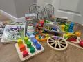 Огромен лот дървени играчки, Монтесори кубове и лабиринти, дървени пъзели, снимка 1