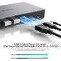SUIDEK DisplayPort KVM Switch 2 Monitors 2 Computers – DP към HDMI KVM суич 4K@60Hz с 4 USB порта, снимка 4