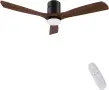 LED Таванен вентилатор с лампа 24W и дистанционно 132cm, снимка 1