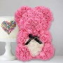 Подаръчна розова мечка в кутия Rose Teddy Bear, снимка 3