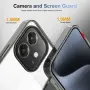 За OPPO A40 4G Прозрачен Удароустойчив TPU + PC Калъф със Скрийн Протектор – 2 цвята, снимка 5