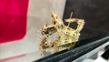 Van Cleef & Arpels VCA Gold Clear Vintage Alhambra Clips Clover Дамски Обеци, снимка 6