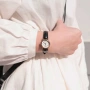 Дамски часовник Casio, черна кожена каишка, златен безел, LTP-1095Q-7B, снимка 8