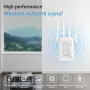 WiFi Extender Booster – усилвател на WiFi сигнал с 4 антени, Ethernet порт и обхват до 465 m², снимка 6