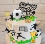 26 броя футбол футболист купа топка врата топер Happy birthday декорация торта , снимка 2