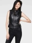 G-star 5620 Custom Zip Leather - дамски елек естествена кожа р-р М, снимка 2