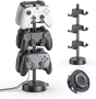 Нов 3-слоен държач за контролер за 6 PS5 PS4 Switch Pro XBOX One, държач за слушалки, снимка 1
