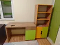 Мебели - Детска стая Гардероб 2 Единични легла Ракла, Бюро, Етажерки, снимка 2