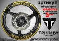 Triumph Speed Triple кантове и надписи за джанти, снимка 4
