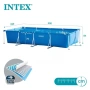 Сглобяем басейн Intex Rectangular Frame 28274NP, правоъгълен, 450 x 220 x 84 см , снимка 4