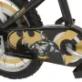 Детски велосипед Batman Dark Knight 16” с помощни колела, стоманена рамка и спирачки – за деца 5+, снимка 2