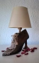 Настолна лампа „Vintage Shoe“ – Авторска изработка, снимка 3