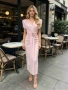 🧁Стилна Дамска Рокля с Нежни Камъчета🧁ИЗБОР НА ЦВЕТОВЕ, снимка 2