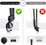  LANUCN Boom Arm pro - 3/8 5/8 Стабилна висококачествена метална стойка с рамо за микрофон, снимка 6
