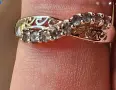 ЗЛАТЕН ПРЪСТЕН С ЕСТЕСТВЕНИ АЛЕКСАНДРИТИ (ИНДИЯ) СЕРТИФИКАТ, снимка 6
