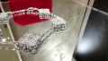 Van Cleef & Arpels VCA 5 Motifs Silver Diamonds Vintage Alhambra Дамска Гривна, снимка 3