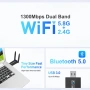 Адаптер WiFi 6 AX1800 USB 3 WiFi Adapter Dual Band 2.4/5GHz  MU‑MIMO WPA3, снимка 4