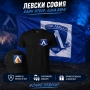 Нов комплект на ФК Левски София - тениска, шапка с козирка + голямо знаме 70х125см , снимка 1