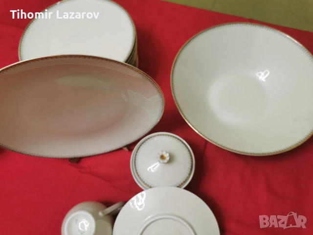 Немски баварски порцеланов сервиз Winterling "Ines" Bavaria – 21 части, снимка 10 - Антикварни и старинни предмети - 54647084