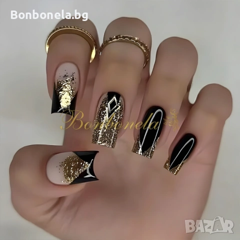 Самозалепващи изкуствени нокти Press On Nails, снимка 3 - Продукти за маникюр - 53033599
