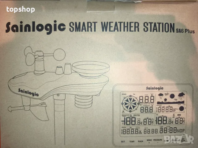 Професионална смарт метеорологична станция Sainlogic SA9 Plus (Wi-Fi, Bluetooth, 7-в-1 сензор)  , снимка 12 - Друга електроника - 55400560