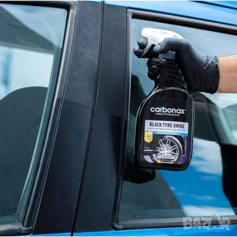 Спрей за блясък на гуми Carbonax, снимка 4 - Аксесоари и консумативи - 55253747
