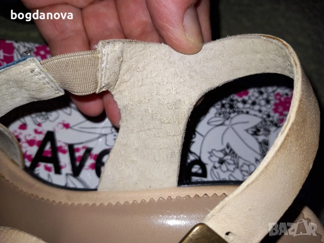 Чисто нови необувани сандали на ток от естествена кожа, снимка 5 - Сандали - 53992442