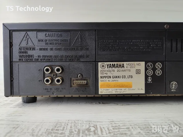 Като НОВ! Двукасетен дек Yamaha K-222 Natural Sound – Пълна Профилактика, снимка 6 - Декове - 55674859