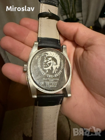 Мъжки часовник DIESEL DZ-1256 оригинален естествена кожена каишка, снимка 4 - Мъжки - 54542295