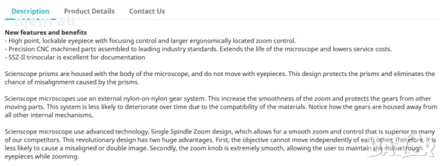 SClENSCOPE SSZ-ll zoom. 0,67 to 4.5x много добър микроскоп американско производство, снимка 7 - Друга електроника - 54439432